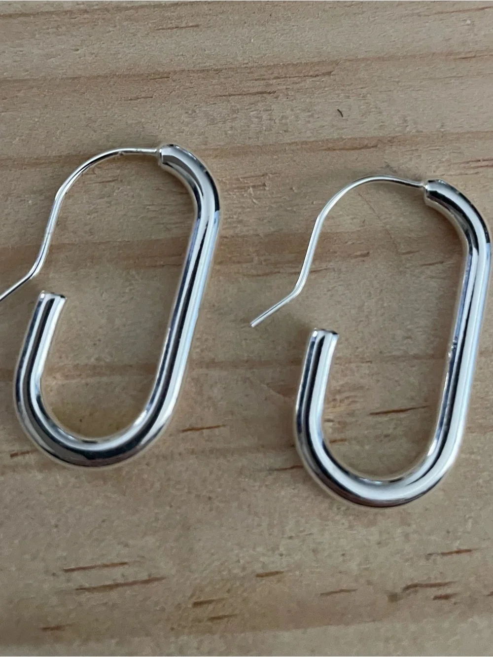 Silvertone earrings